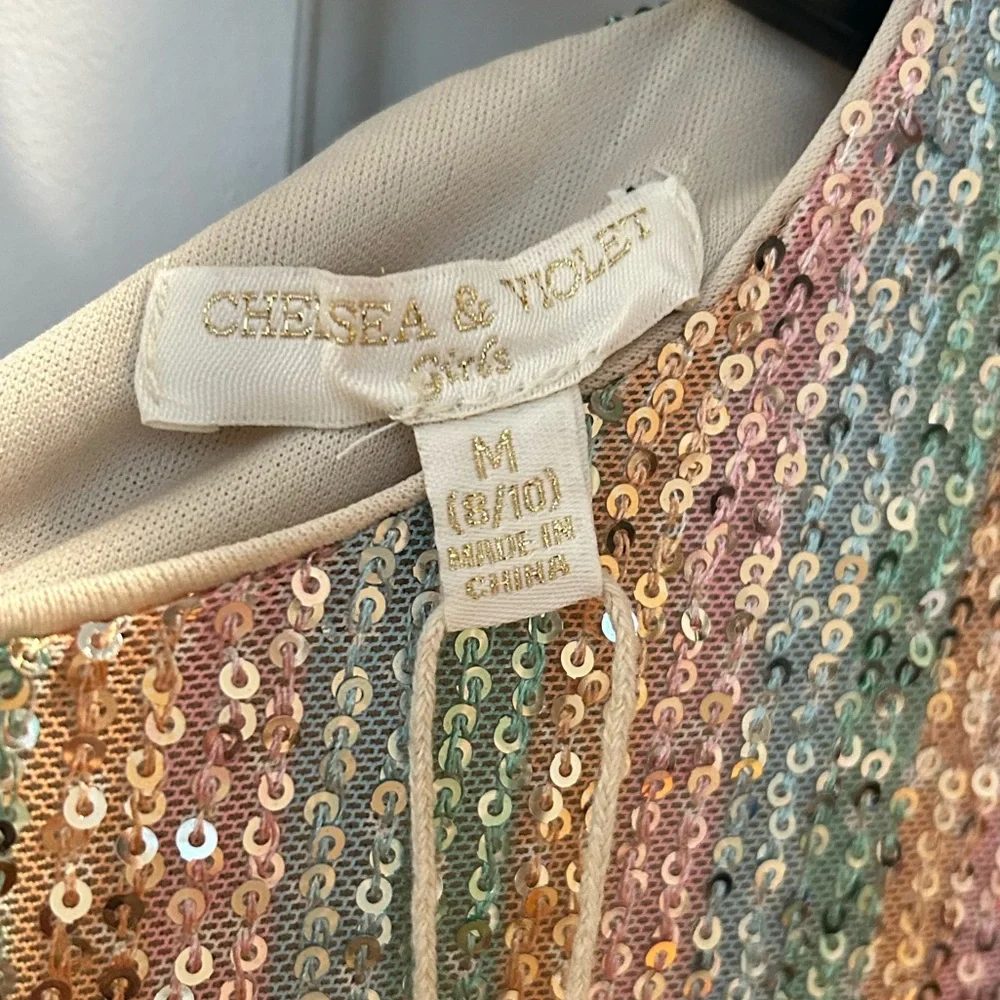 This kids dress is so beautiful! The sequins give it such a glamorous look. - Picture 7 of 10